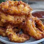 beer-battered onion rings - featured image