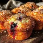blueberry lemon muffins - featured image