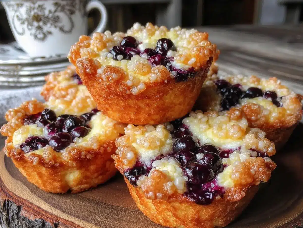 Blueberry Lemon Muffins Recipe with Crunchy Streusel Ready in 30 Minutes 4 blueberry lemon muffins preparation steps