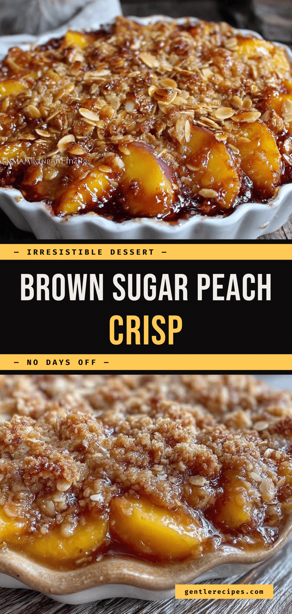 Brown Sugar Peach Crisp Recipe with Easy Almond Oat Topping for a Cozy Treat 5 brown sugar peach crisp recipe