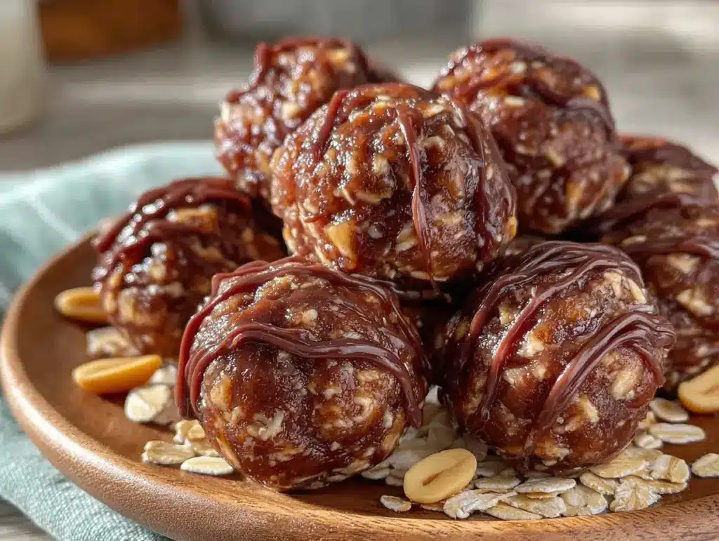 Home 2 chocolate peanut butter energy balls - featured image
