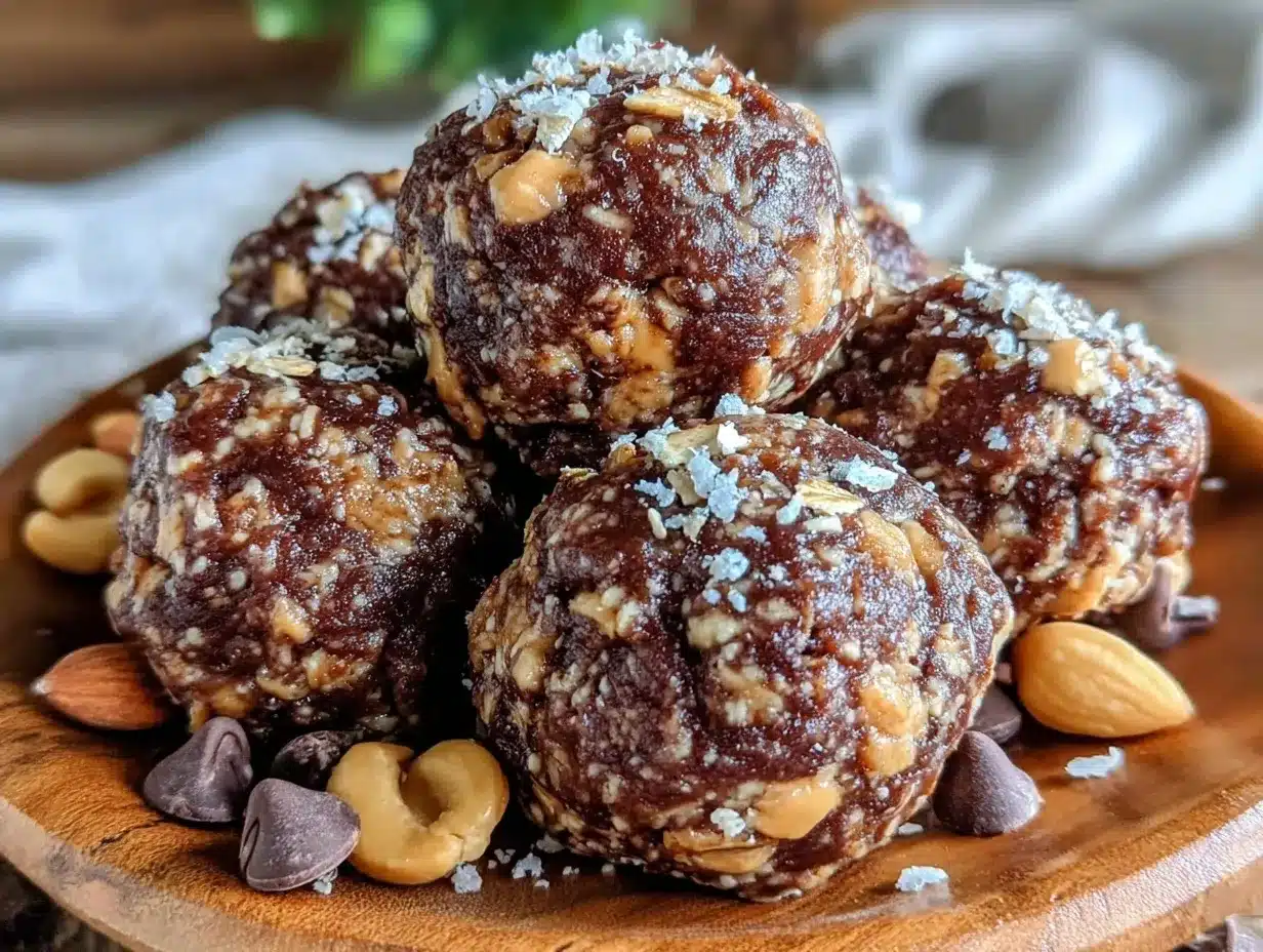 Chocolate Peanut Butter Energy Balls Recipe 5 Easy No-Bake Snacks to Boost Energy 4 chocolate peanut butter energy balls preparation steps