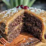 chocolate whiskey cake - featured image