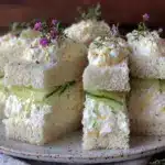cream cheese cucumber sandwiches - featured image