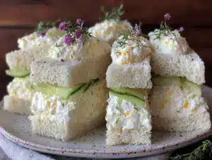 Home 5 cream cheese cucumber sandwiches - featured image