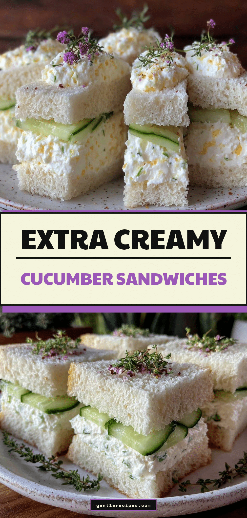 Cream Cheese Cucumber Sandwiches Recipe Easy Extra-Creamy Tea Snack 5 cream cheese cucumber sandwiches recipe