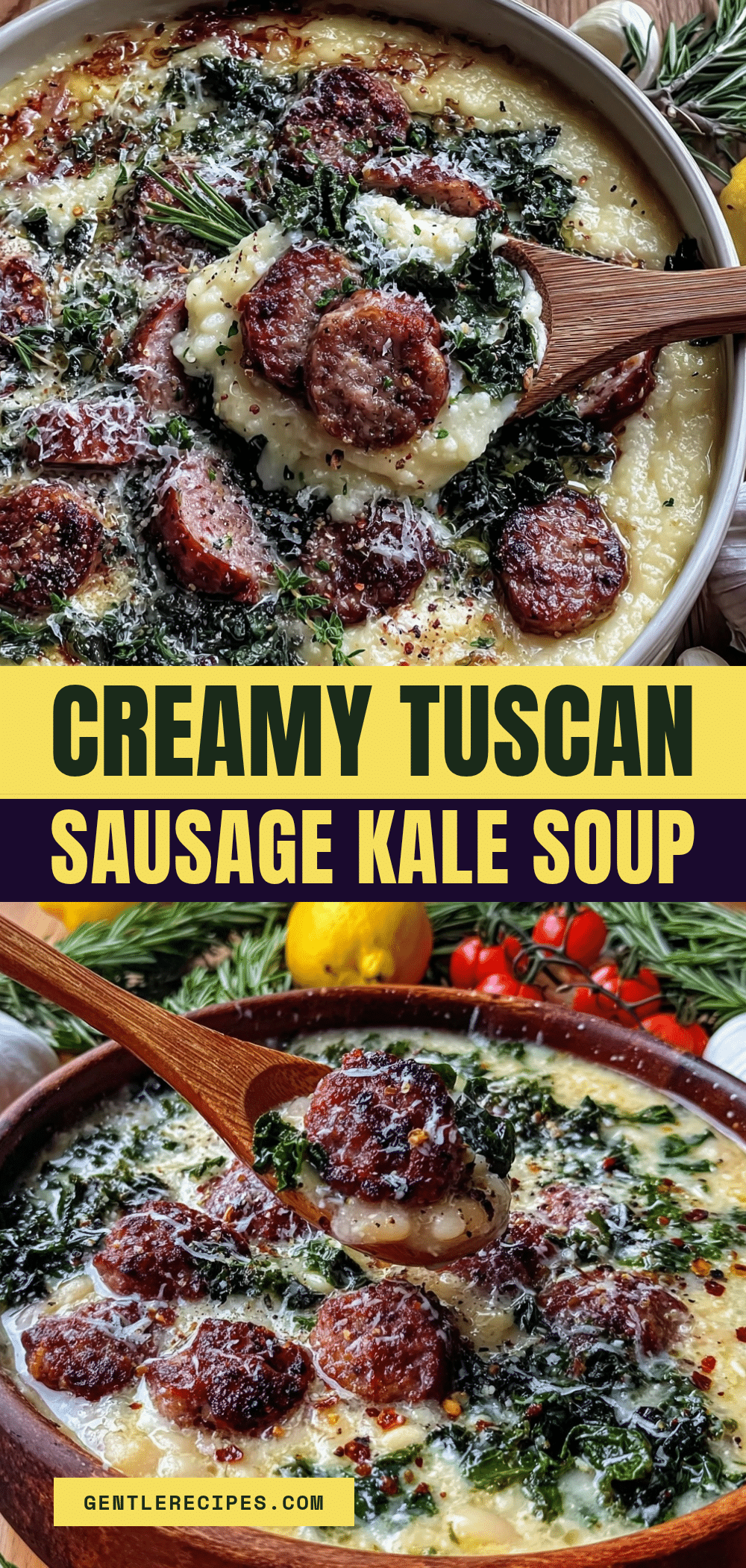 Creamy Tuscan White Bean Soup with Sausage Easy Recipe Ready in 30 Minutes 5 creamy Tuscan white bean soup with sausage recipe