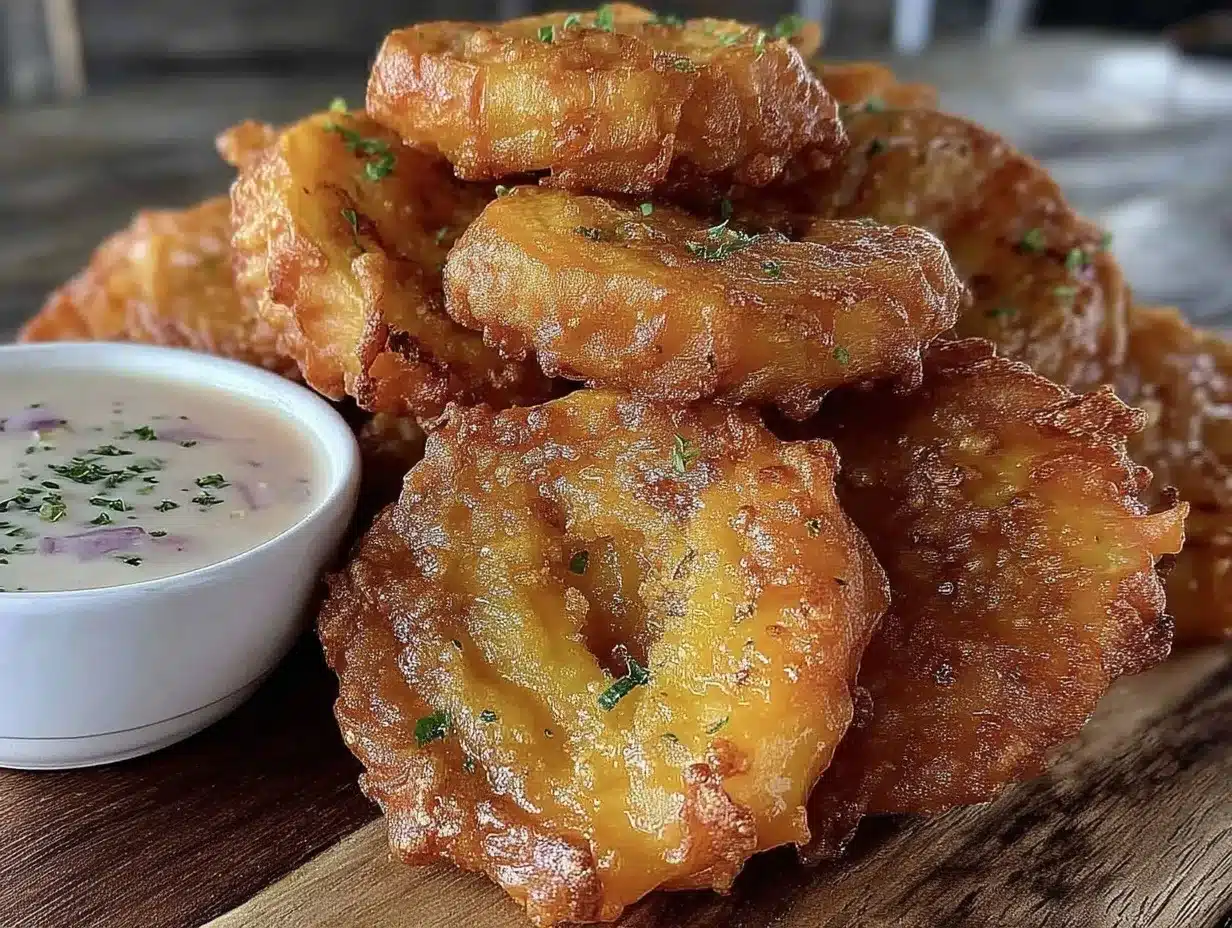 Crispy Air Fryer Banana Pepper Rings Recipe with Easy Herb Ranch Dip 4 crispy air fryer banana pepper rings preparation steps