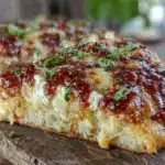 crispy cottage cheese flatbread pizza - featured image