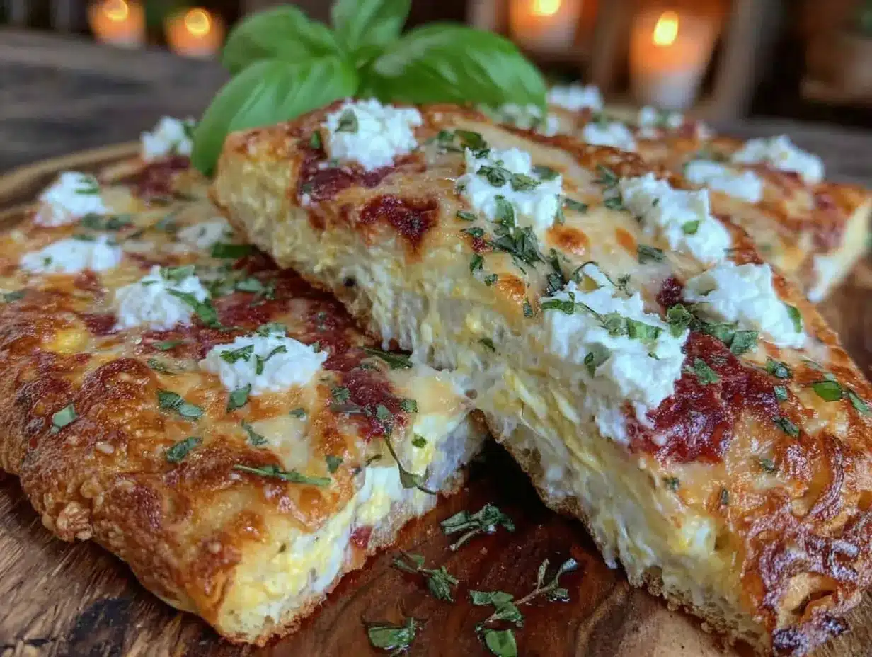 Crispy Cottage Cheese Flatbread Pizza Recipe Easy Ready in 30 Minutes 4 crispy cottage cheese flatbread pizza preparation steps