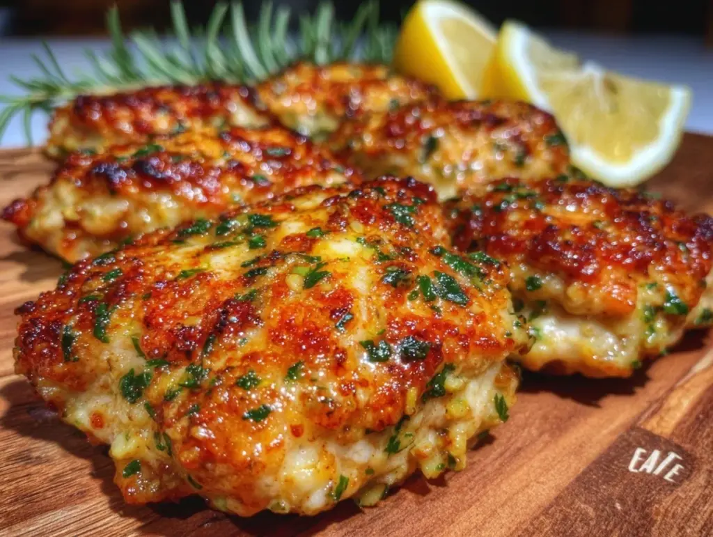crispy lemon garlic chicken thighs - featured image
