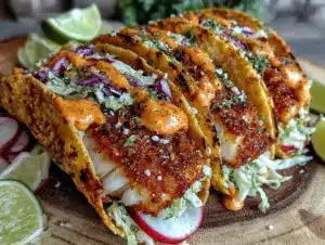 Home 6 crispy oven-baked fish tacos - featured image