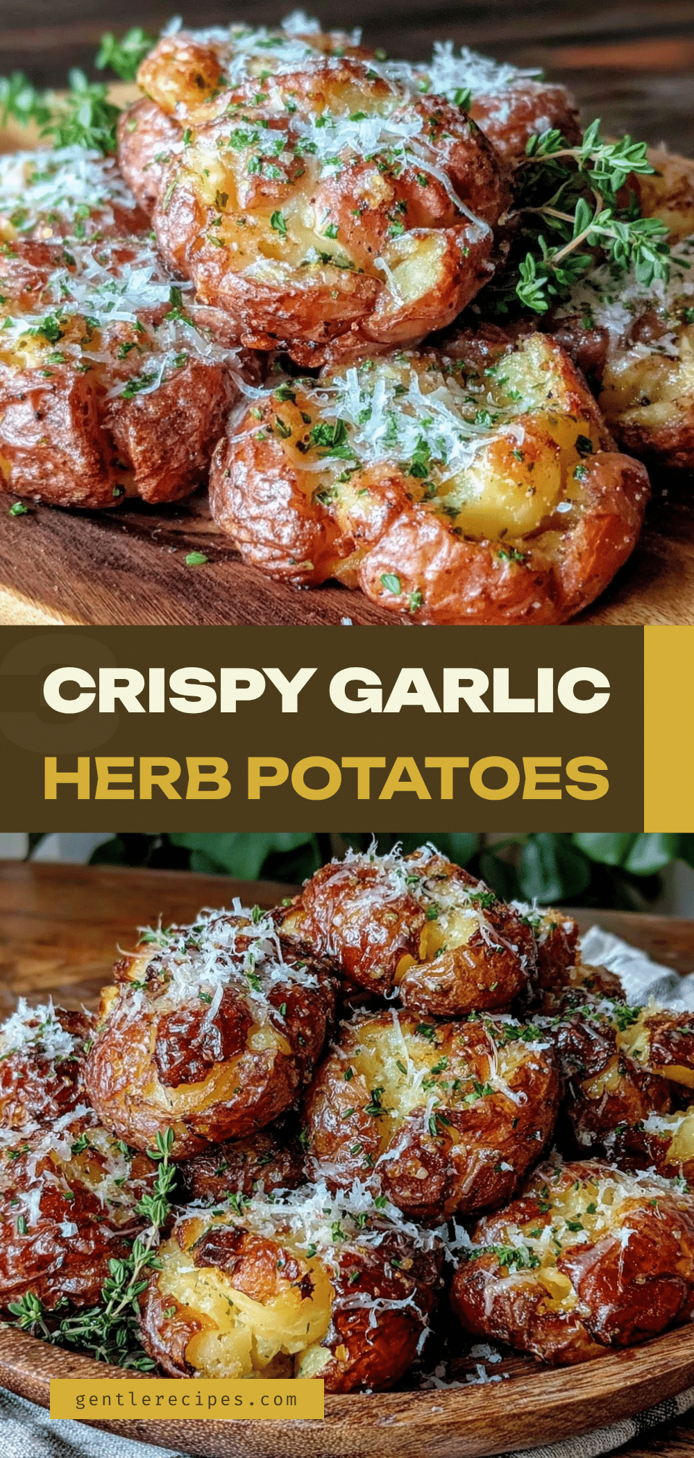Crispy Smashed Potatoes with Garlic Herb Butter Easy 30-Minute Recipe 5 crispy smashed potatoes recipe
