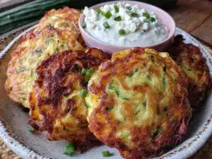 Home 5 crispy zucchini fritters - featured image