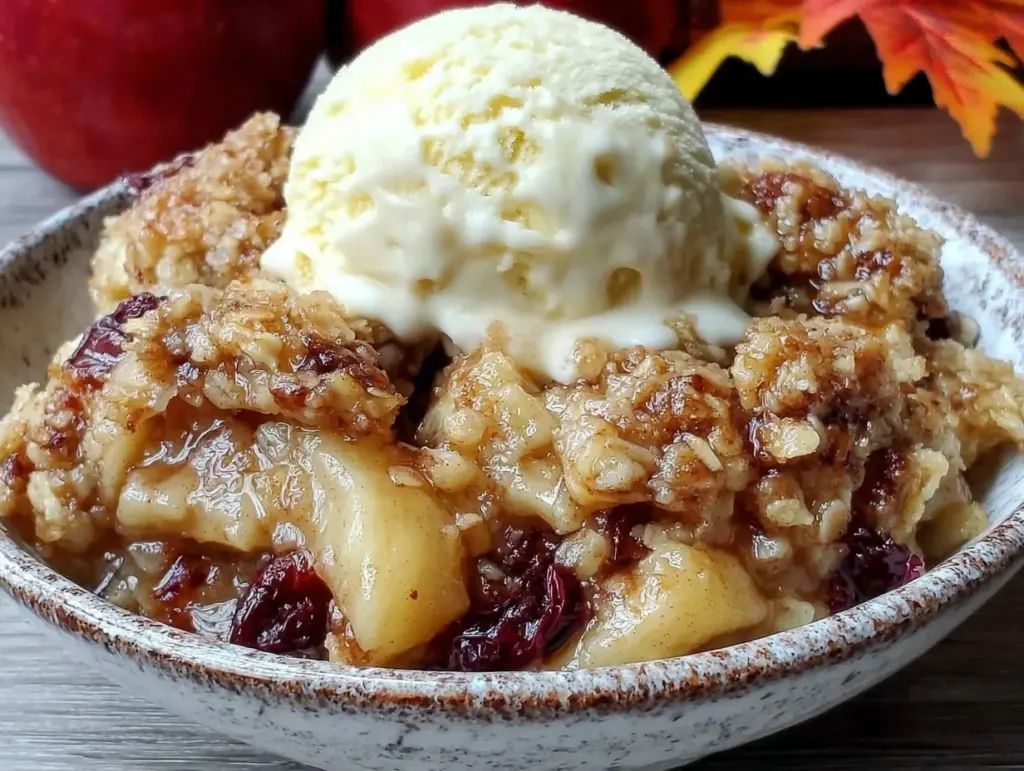 fall harvest apple crisp - featured image