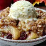 fall harvest apple crisp - featured image