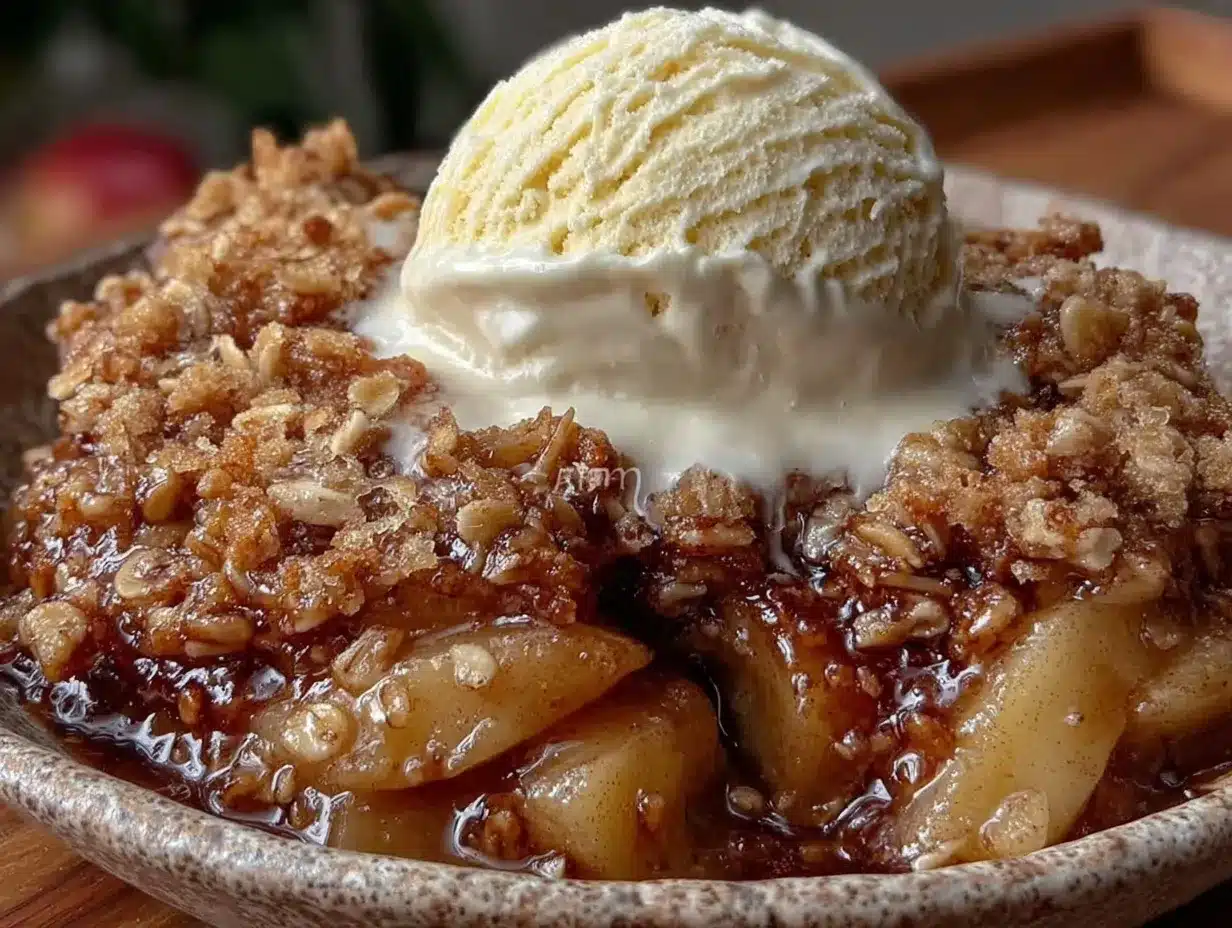 Fall Harvest Apple Crisp Recipe Easy Cozy Maple Oat Crumble 4 fall harvest apple crisp preparation steps