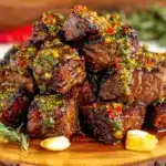 garlic butter steak bites - featured image