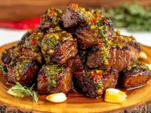 Home 6 garlic butter steak bites - featured image