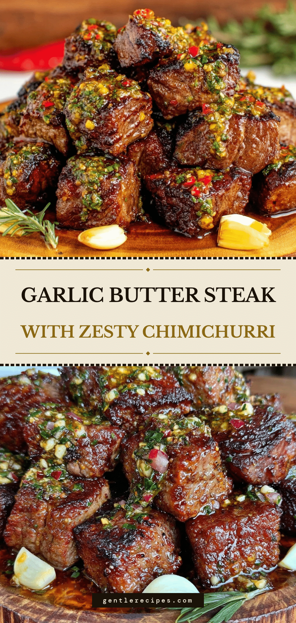 Garlic Butter Steak Bites with Herb Chimichurri Easy Recipe Ready in 20 Minutes 5 garlic butter steak bites recipe