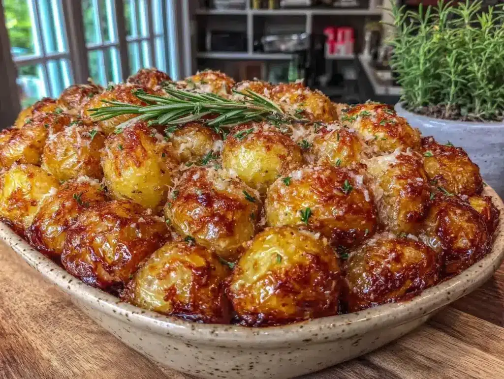 garlic herb roasted potatoes - featured image