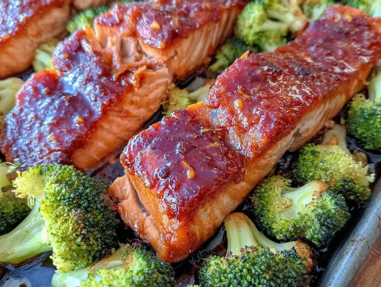 Gochujang Honey Glazed Salmon Sheet Pan Dinner Easy Recipe Ready in 30 Minutes 4 Gochujang Honey Glazed Salmon preparation steps
