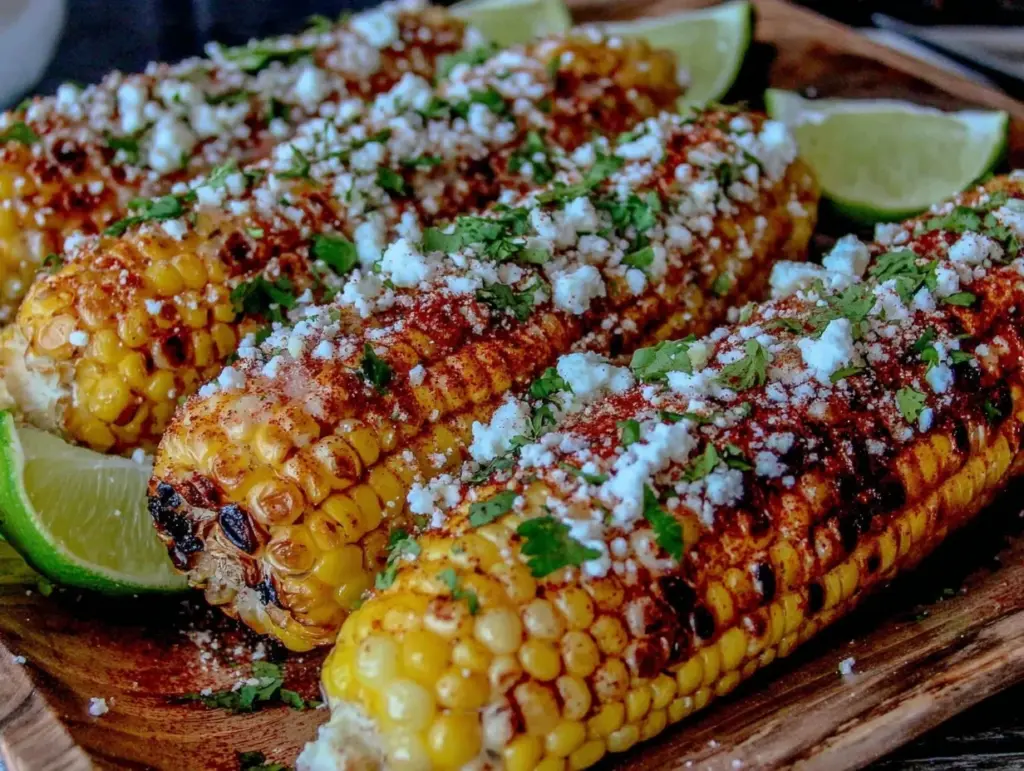 Home 2 grilled corn on the cob with elote toppings - featured image