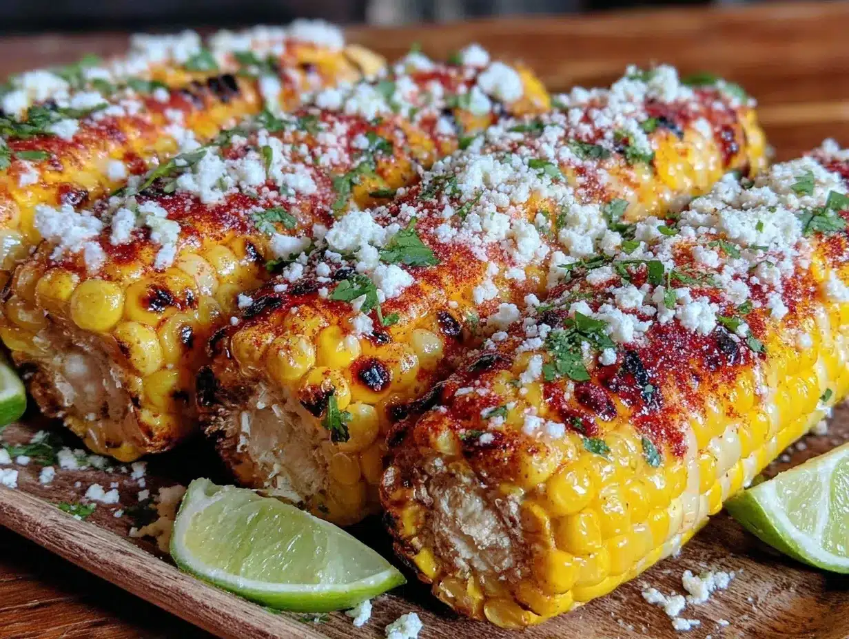 Grilled Corn on the Cob with Elote Toppings Easy Father’s Day Recipe 4 grilled corn on the cob with elote toppings preparation steps