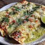 Hatch green chile chicken enchiladas - featured image