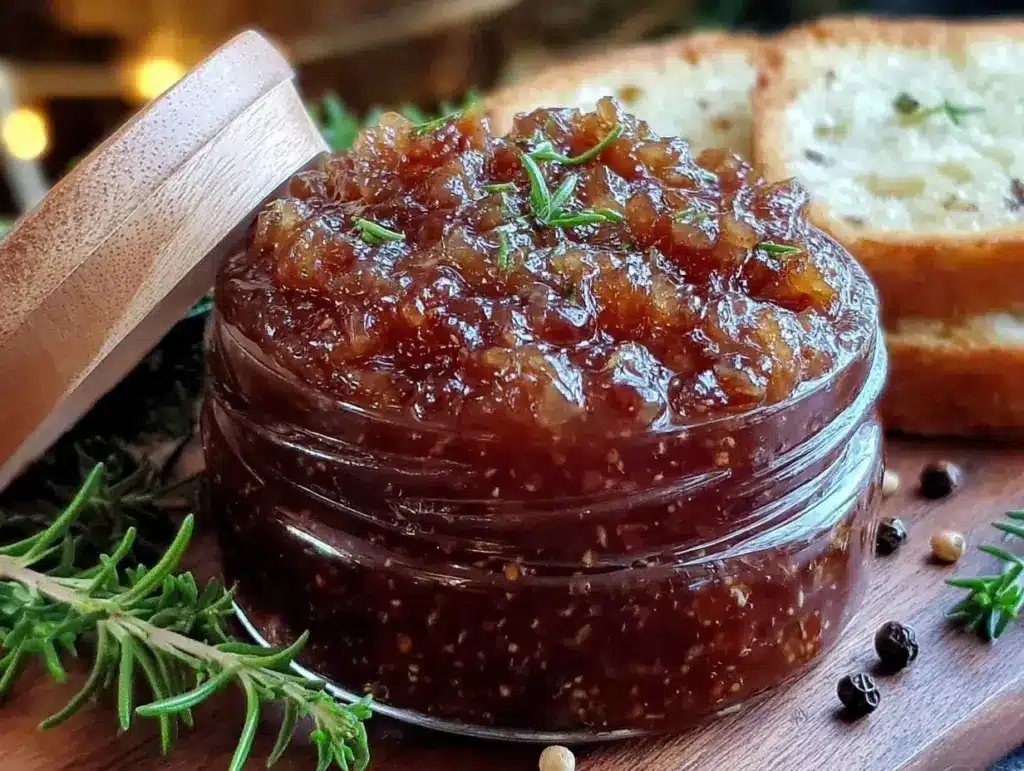 homemade fig jam with rosemary and black pepper - featured image