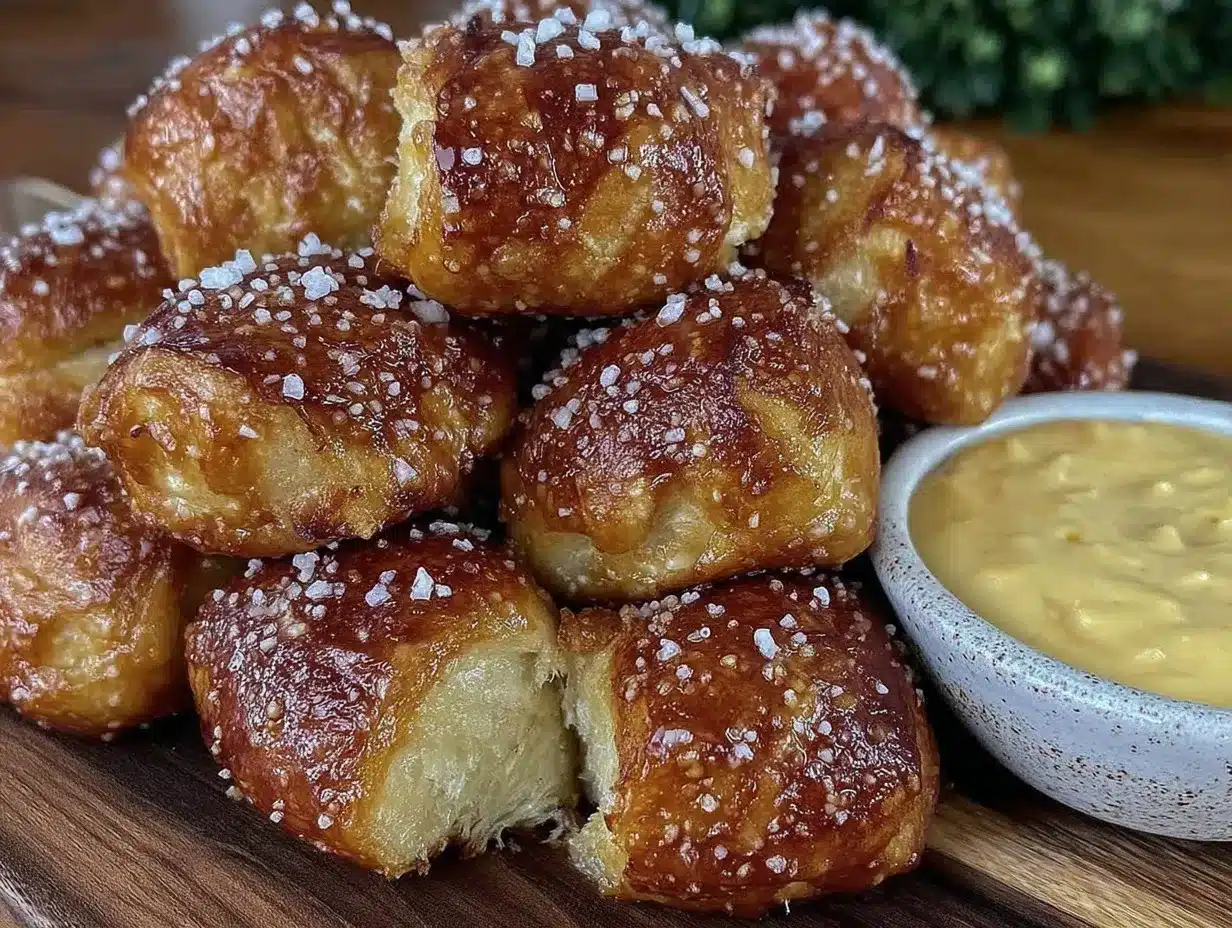 Homemade Pretzel Bites with Beer Cheese Easy Recipe for Father’s Day Snacks 4 homemade pretzel bites with beer cheese preparation steps