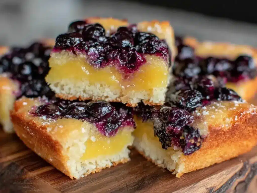 huckleberry lemon bars - featured image