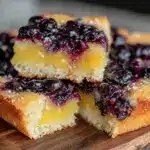 huckleberry lemon bars - featured image