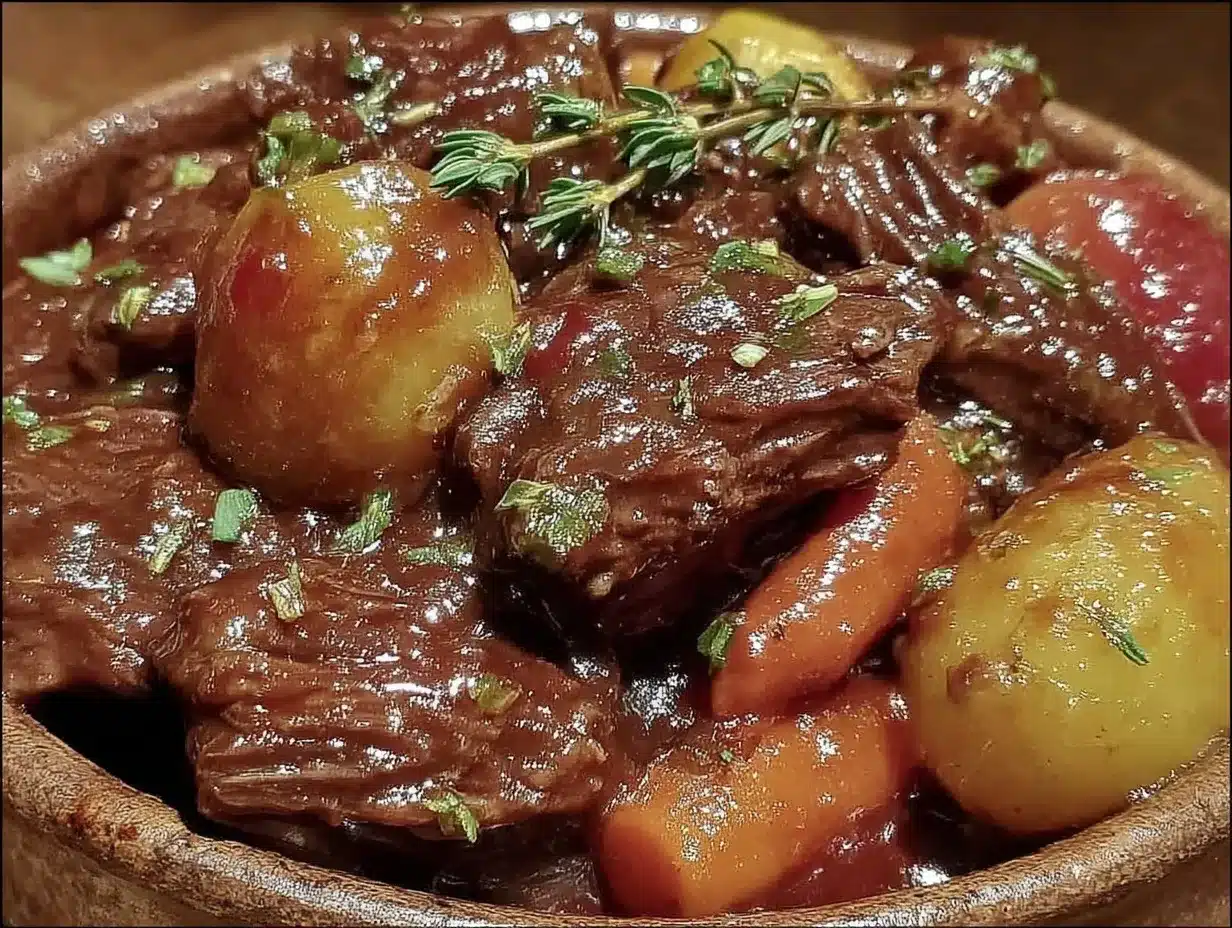 Instant Pot Beef Stew with Red Wine Recipe Easy and Ready in 45 Minutes 4 Instant Pot beef stew with red wine preparation steps