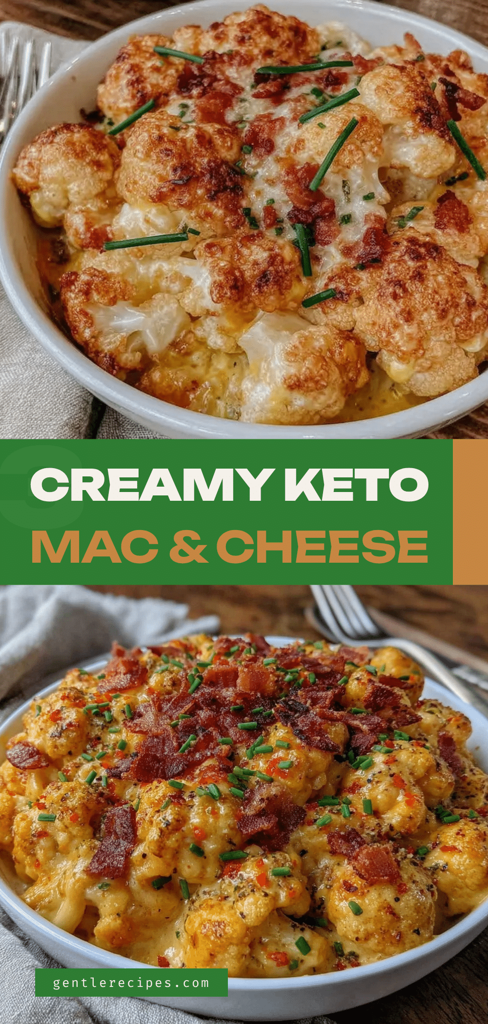 Keto Cauliflower Mac and Cheese Recipe with Crispy Bacon Topping Easy and Delicious 5 keto cauliflower mac and cheese recipe