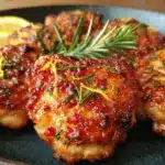 keto crispy air fryer chicken thighs - featured image