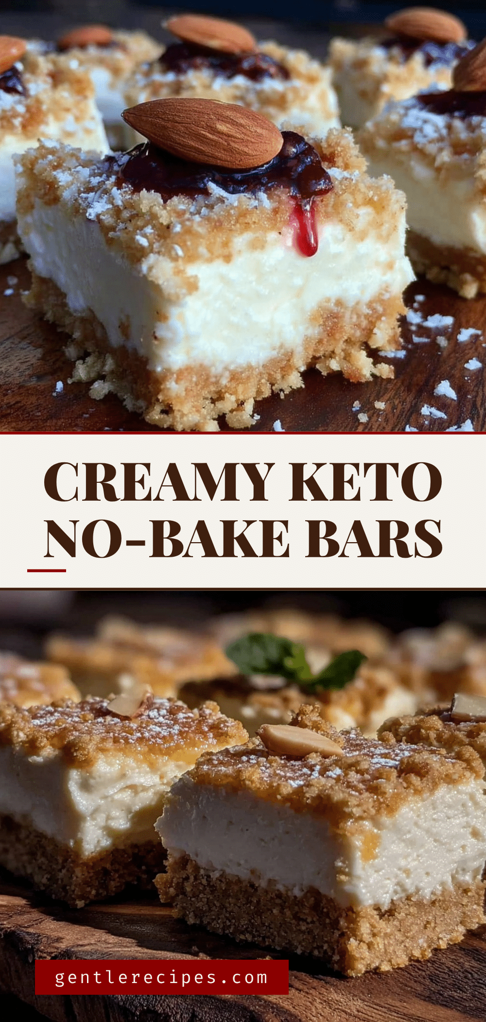 Keto No-Bake Cheesecake Bars Recipe Easy Creamy Almond Flour Crust 5 Keto No-Bake Cheesecake Bars recipe