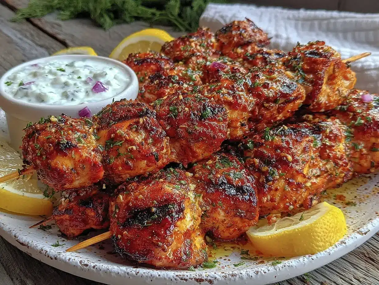 Mediterranean Lemon Herb Grilled Chicken Skewers Easy Recipe Ready in 30 Minutes 4 Mediterranean lemon herb grilled chicken skewers preparation steps