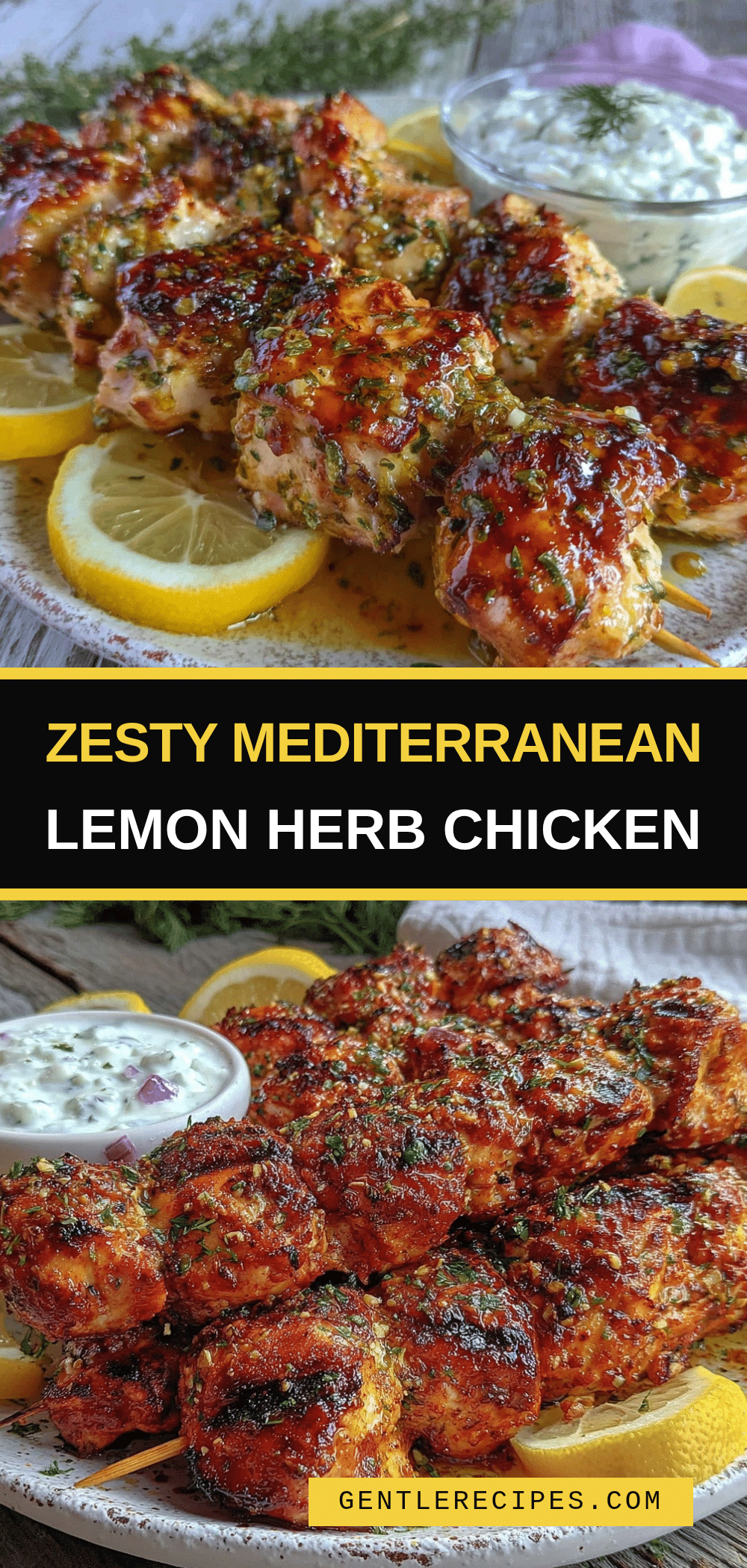 Mediterranean Lemon Herb Grilled Chicken Skewers Easy Recipe Ready in 30 Minutes 5 Mediterranean lemon herb grilled chicken skewers recipe