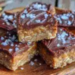 no-bake peanut butter chocolate bars - featured image