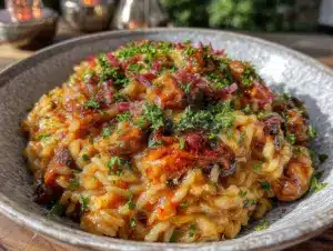 Home 4 one-pot creamy mushroom risotto - featured image