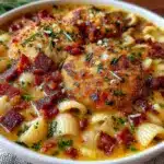 one-pot pasta e fagioli with pancetta - featured image