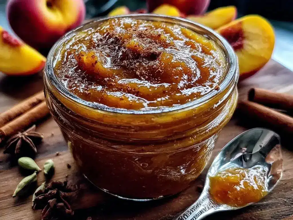 Home 1 peach butter with cinnamon and cardamom - featured image