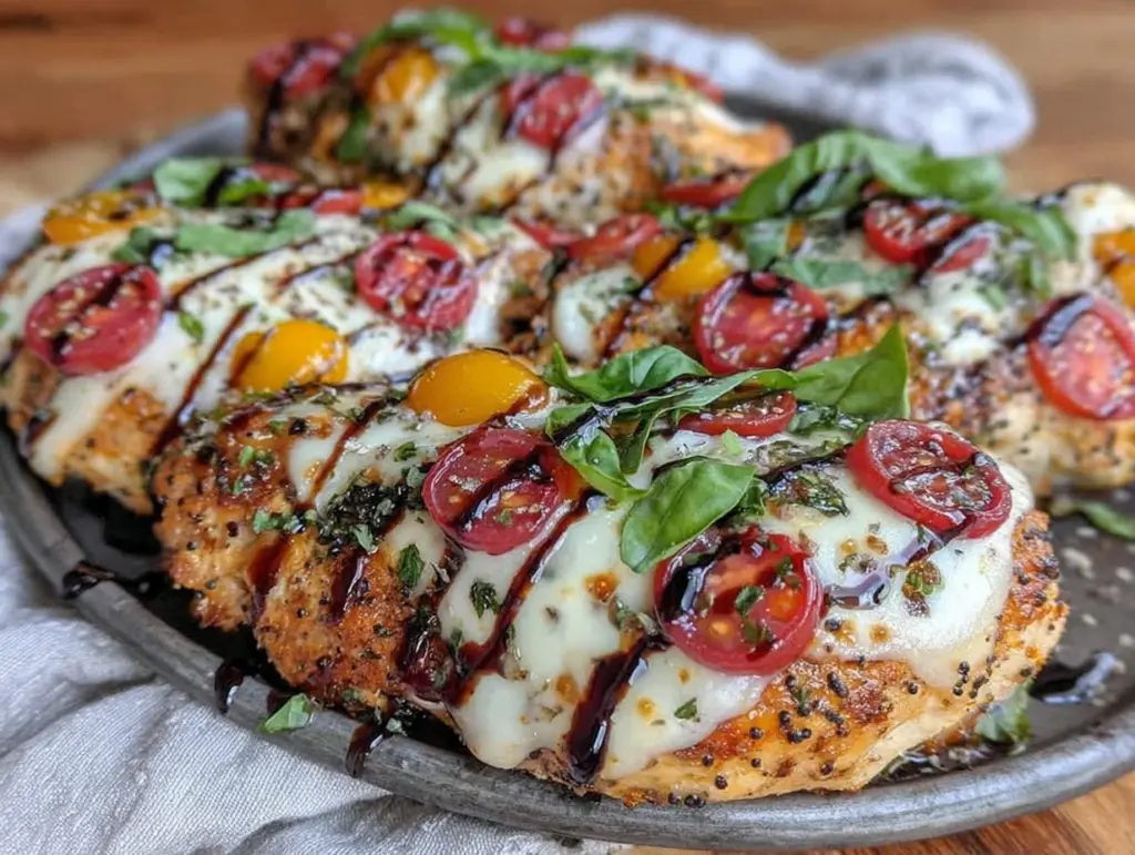 Home 3 sheet pan caprese chicken - featured image