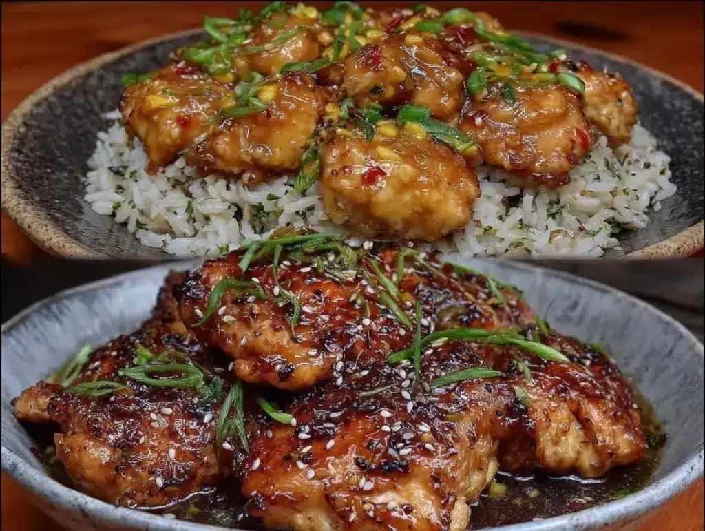 slow cooker honey garlic chicken - featured image