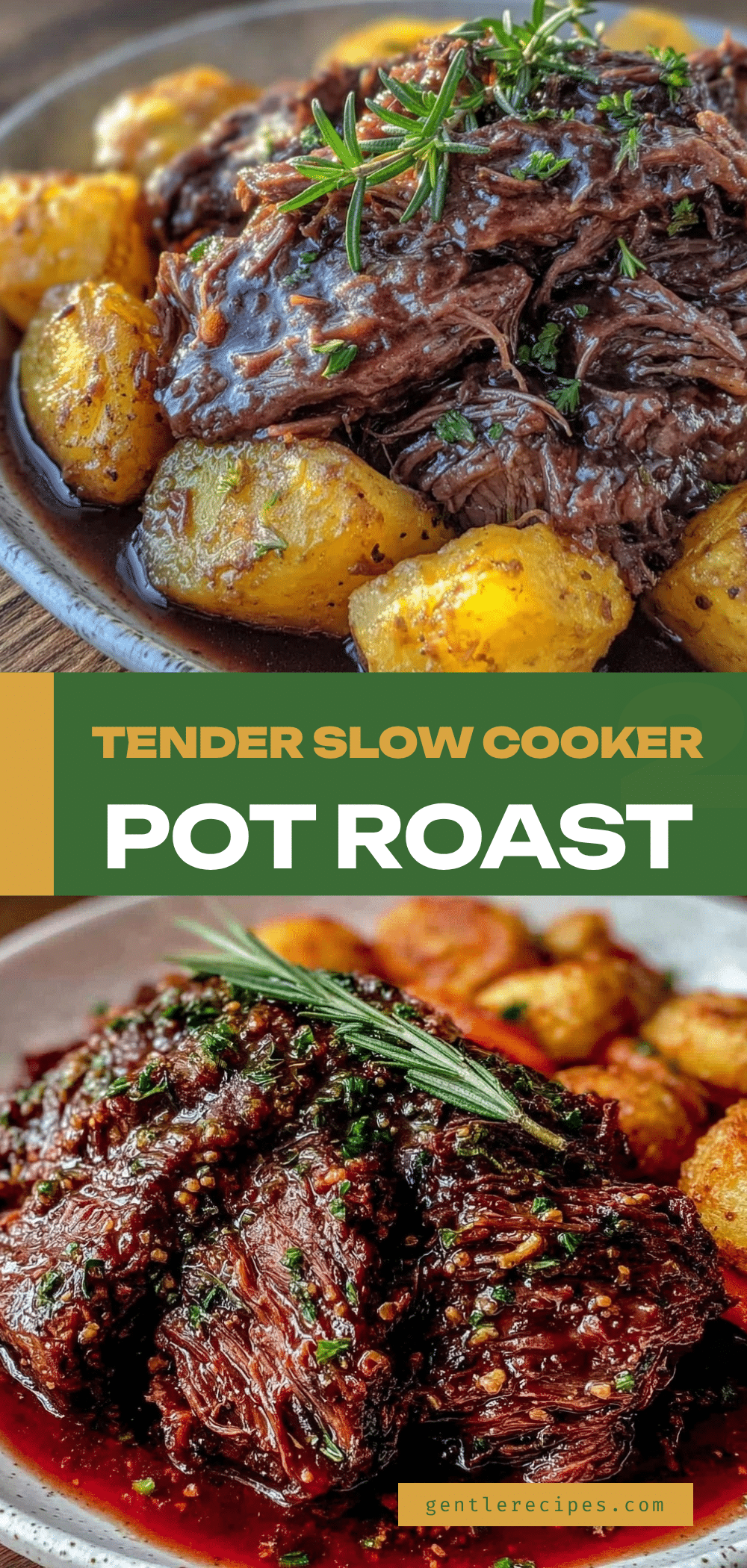 Slow Cooker Pot Roast Recipe with Garlic Red Wine Gravy for Easy Cozy Dinners 5 slow cooker pot roast recipe