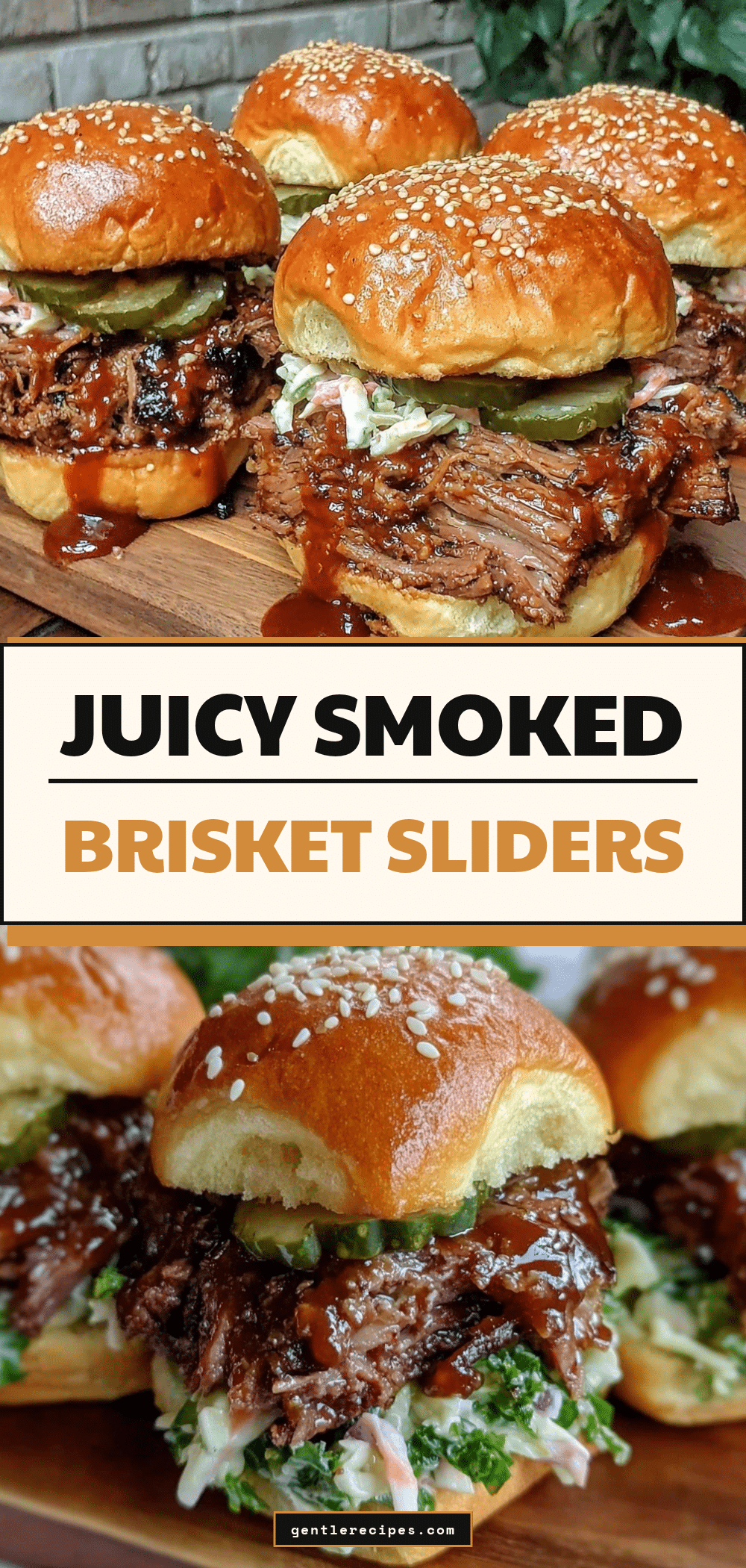 Smoked Brisket Sliders Recipe with Bourbon BBQ Sauce for Fathers Day 5 smoked brisket sliders bourbon bbq sauce recipe