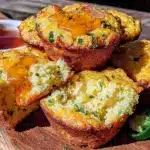 spicy jalapeño cheddar cornbread muffins - featured image