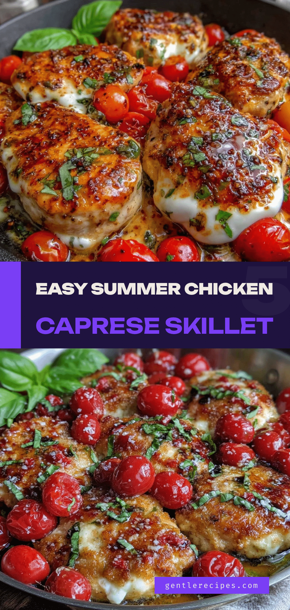 Summer Chicken Caprese Skillet Recipe Easy and Ready in 30 Minutes 5 Summer Chicken Caprese Skillet recipe