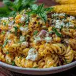 summer pasta salad with grilled corn - featured image